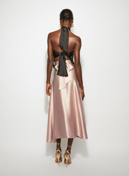 Midi Skirt Rose Beige