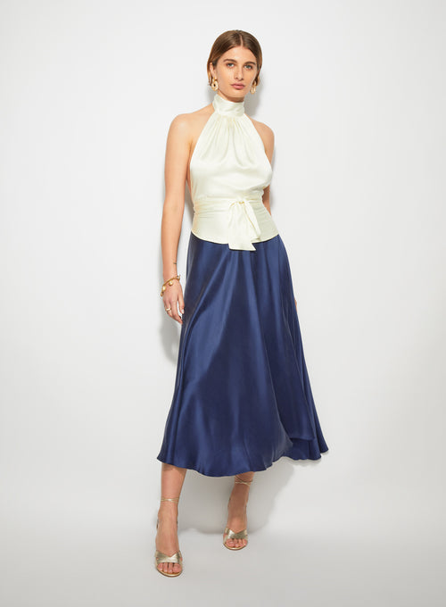 Midi Skirt Dusty Sapphire