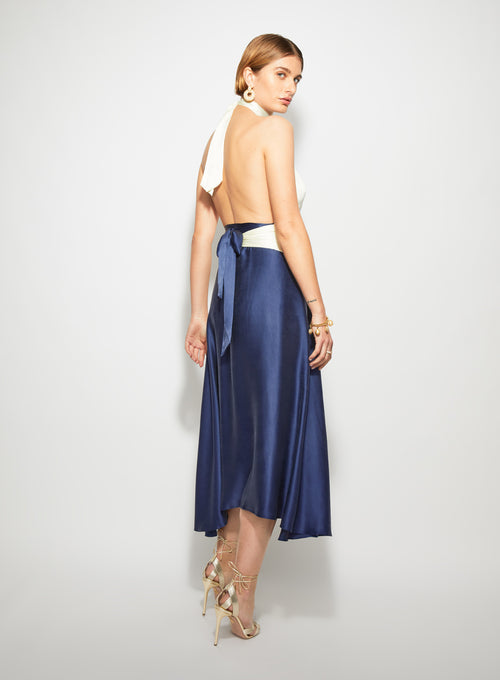 Midi Skirt Dusty Sapphire