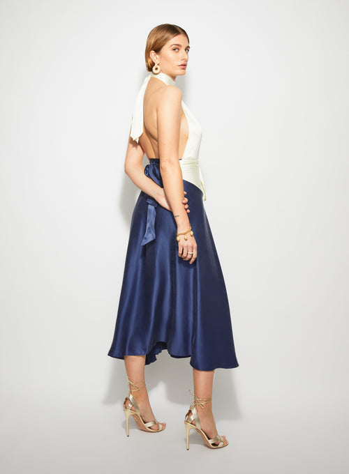 Midi Skirt Dusty Sapphire