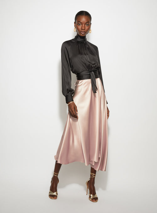 The Drape Back Top Black