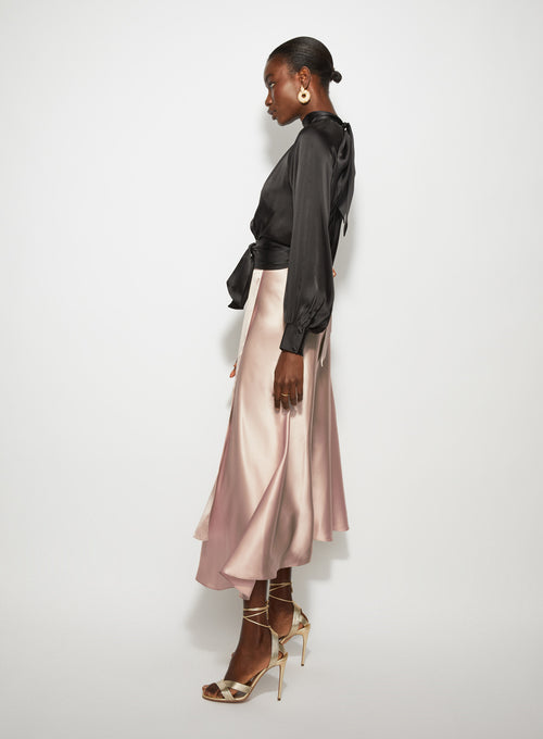 The Drape Back Top Black