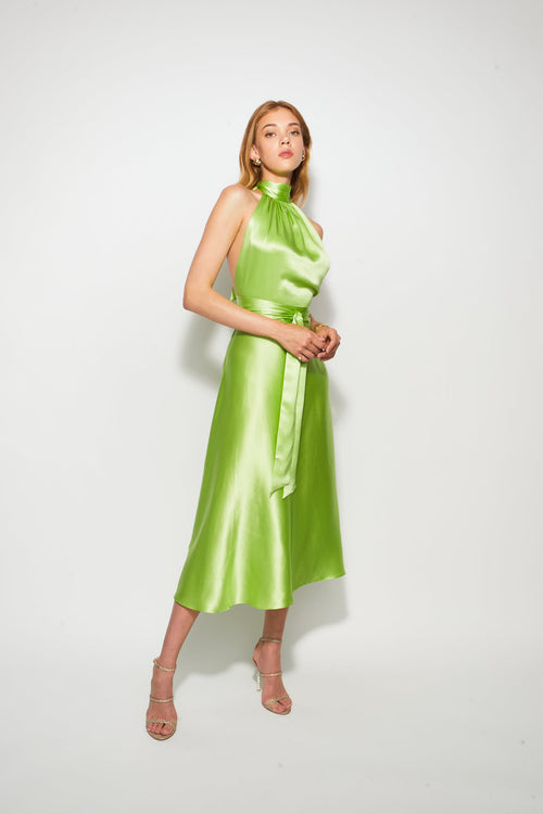 Midi Wrap Dress Parakeet