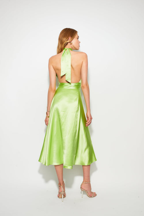 Midi Wrap Dress Parakeet