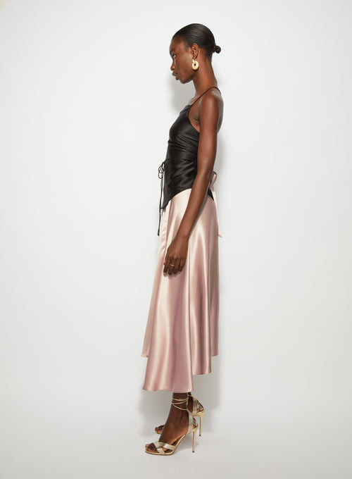 Midi Skirt Rose Beige