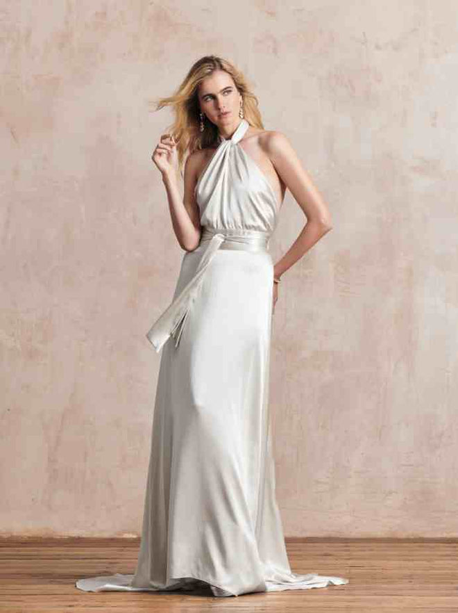 Cocktail Bridal Gown Heavy Weight Ivory