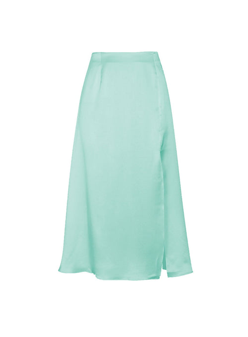 Midi Slit Skirt Mint Green
