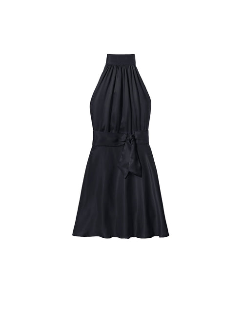 Mini Wrap Dress Smoky Black
