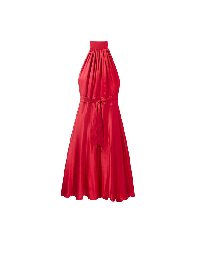 Midi Wrap Dress Red